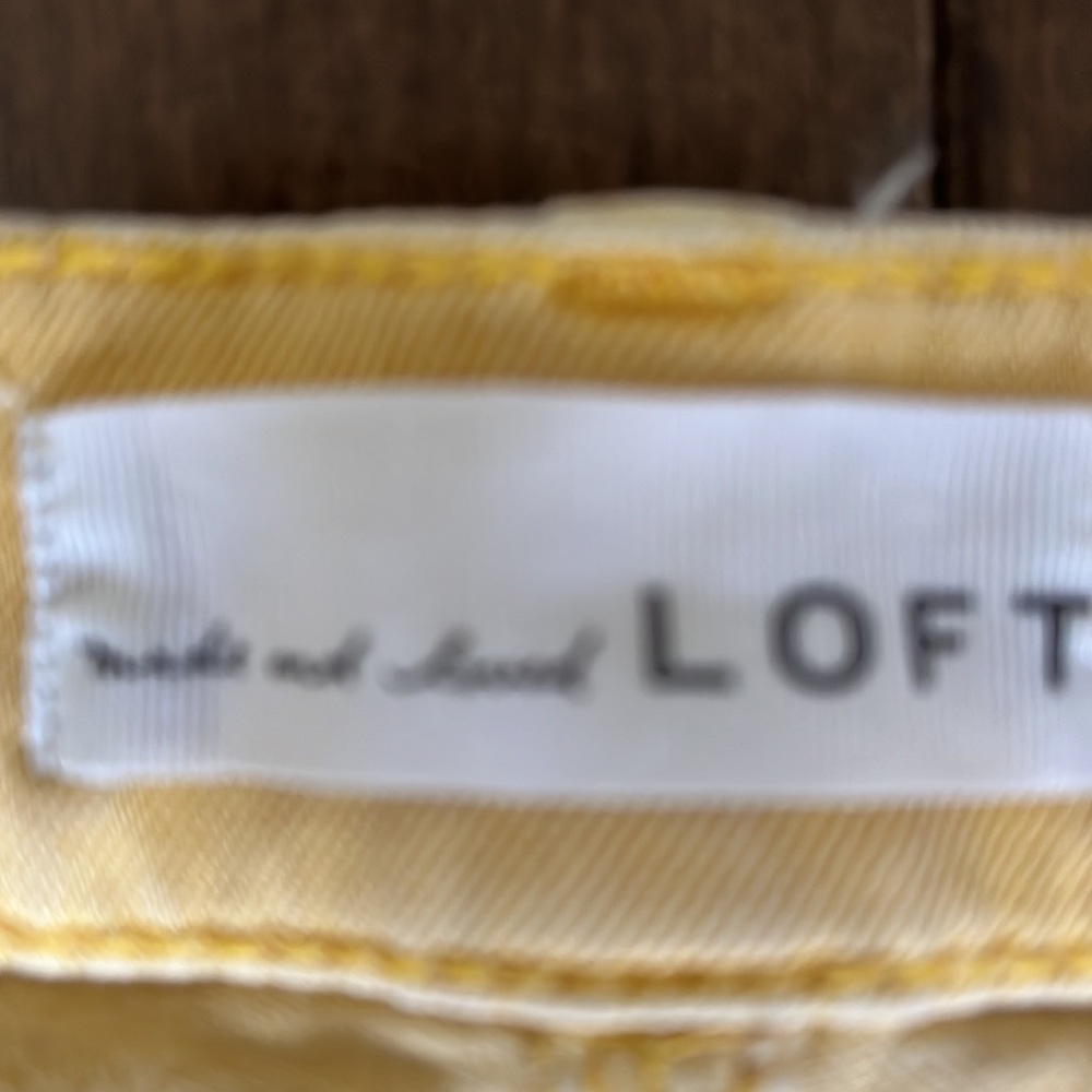 Loft yellow jeans - Picture 3 of 3